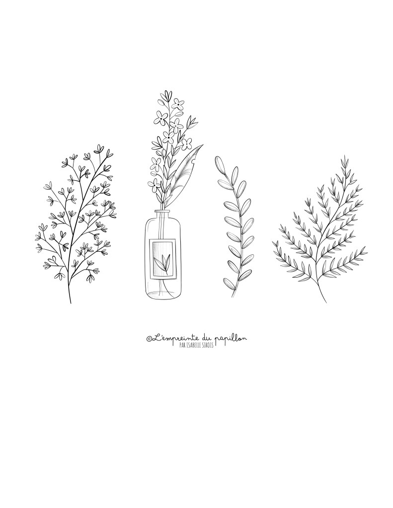 L’Empreinte du papillon tattoo_feuillage_flash